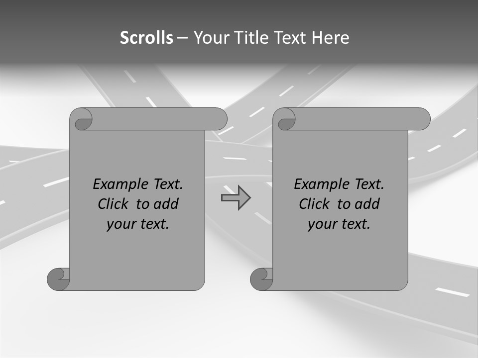Hill Track Perspective PowerPoint Template