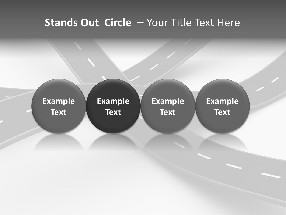 Hill Track Perspective PowerPoint Template