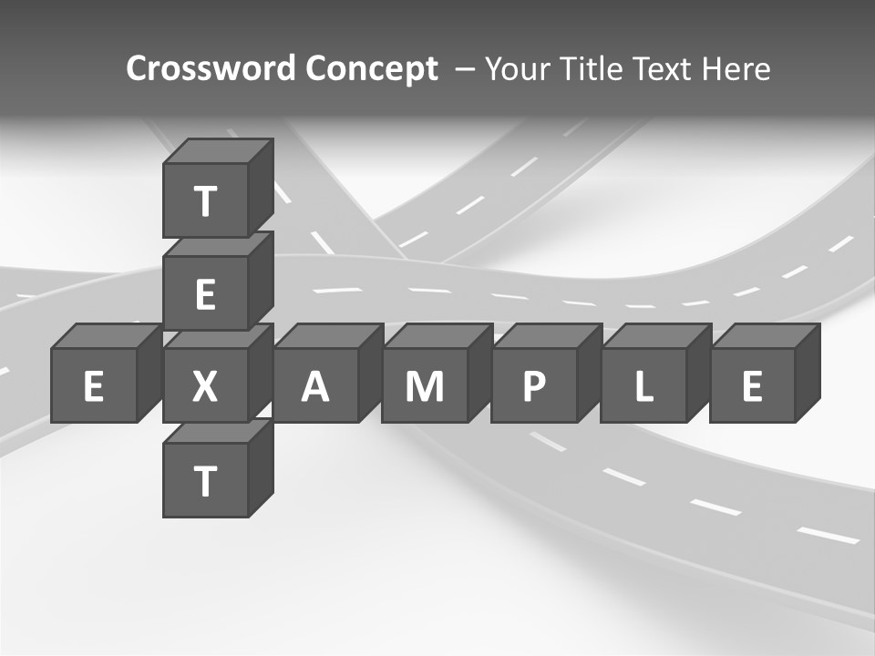 Hill Track Perspective PowerPoint Template