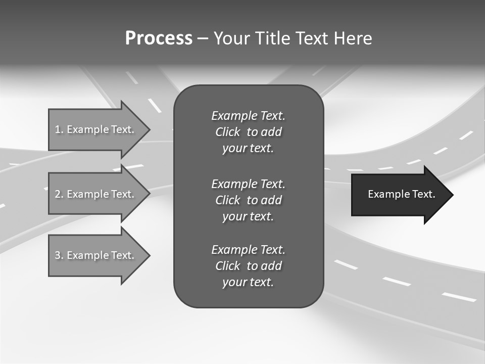 Hill Track Perspective PowerPoint Template