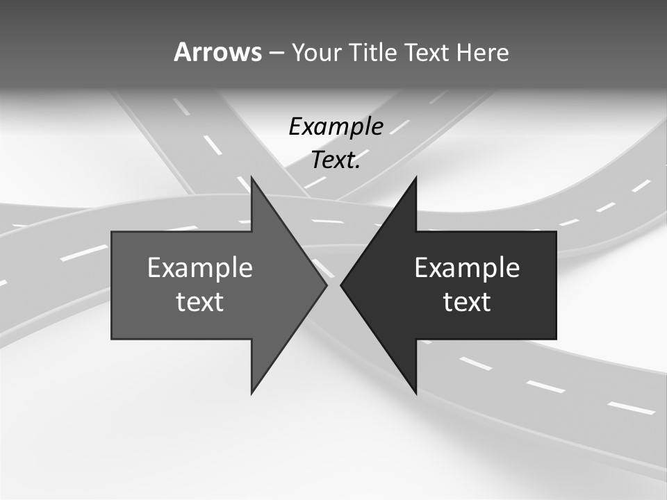 Hill Track Perspective PowerPoint Template