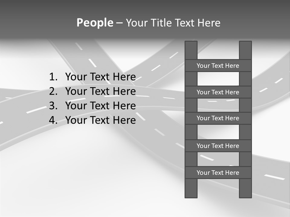 Hill Track Perspective PowerPoint Template