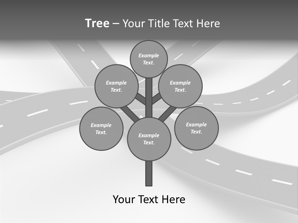 Hill Track Perspective PowerPoint Template