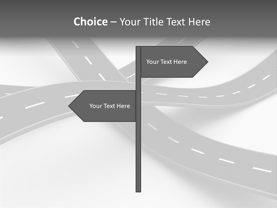 Hill Track Perspective PowerPoint Template