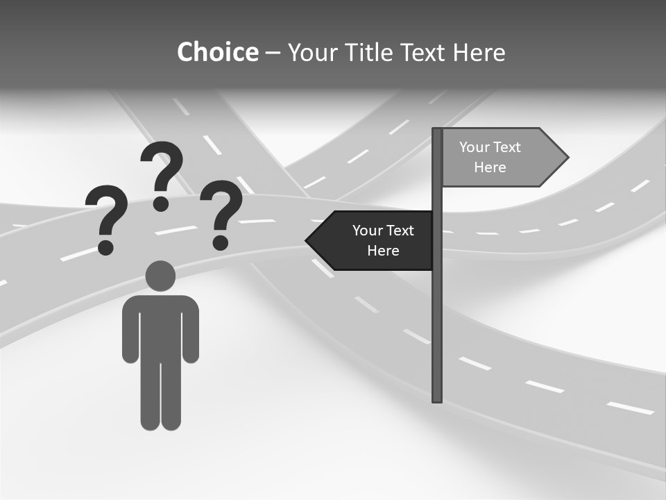 Hill Track Perspective PowerPoint Template