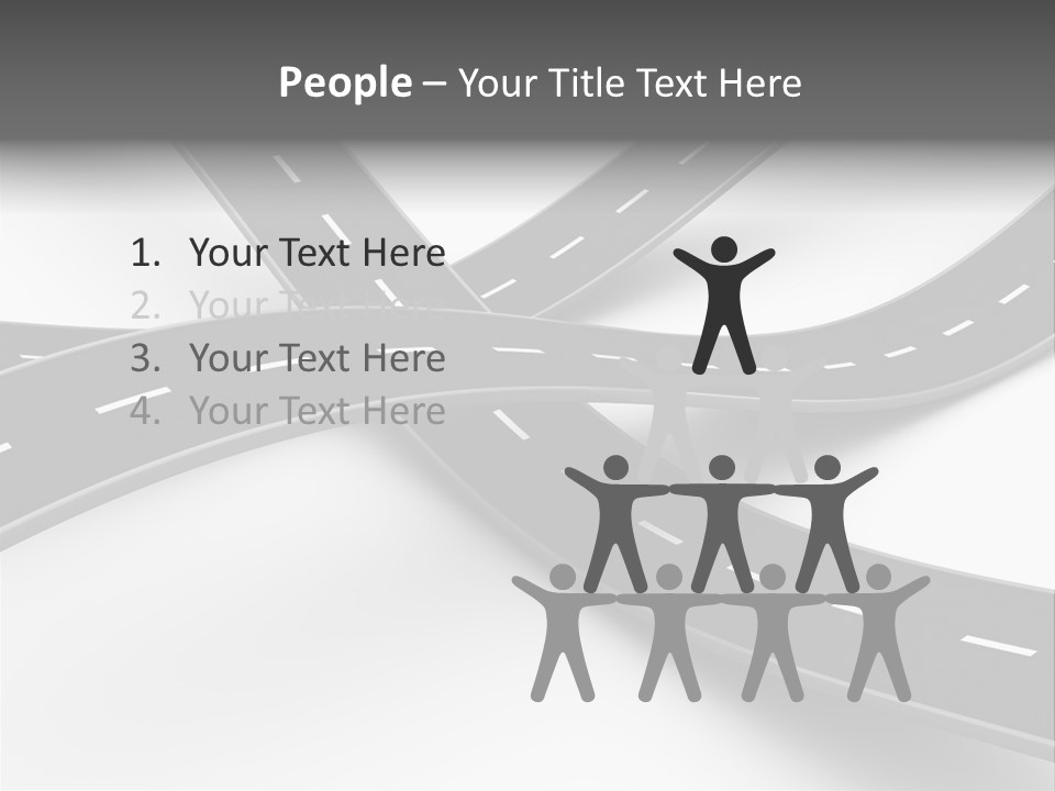 Hill Track Perspective PowerPoint Template