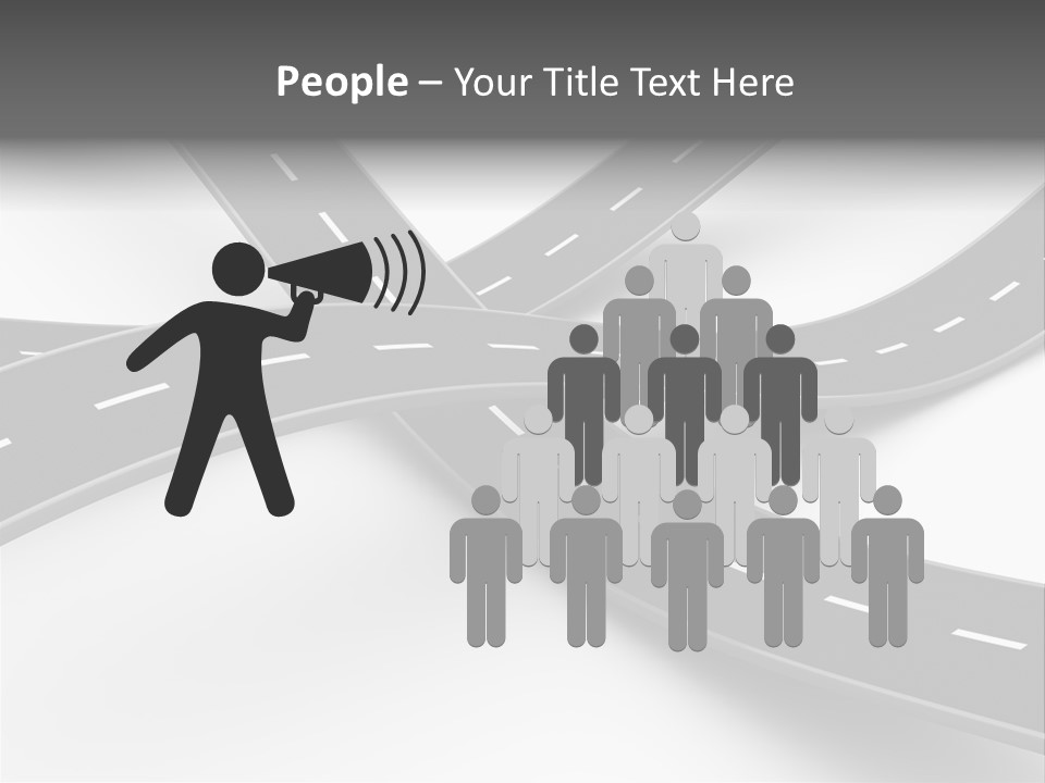 Hill Track Perspective PowerPoint Template