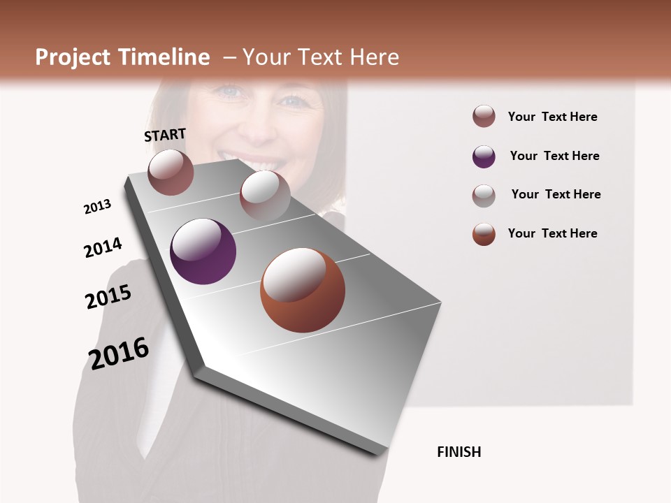 Uncertainty Way Decision PowerPoint Template