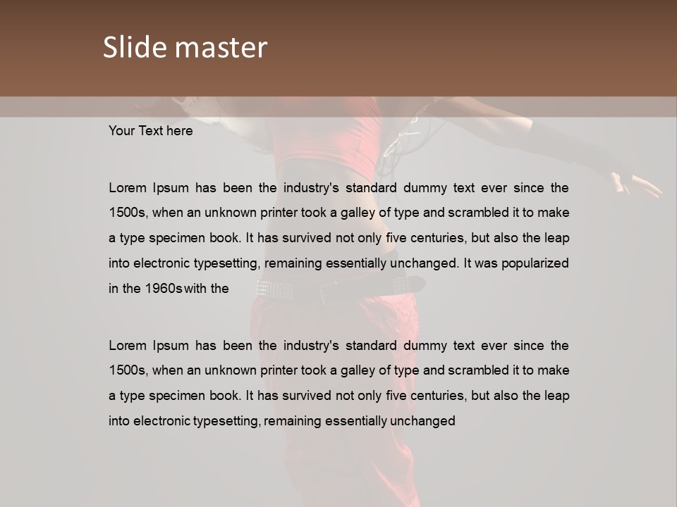 Posing Acrobat Dance PowerPoint Template