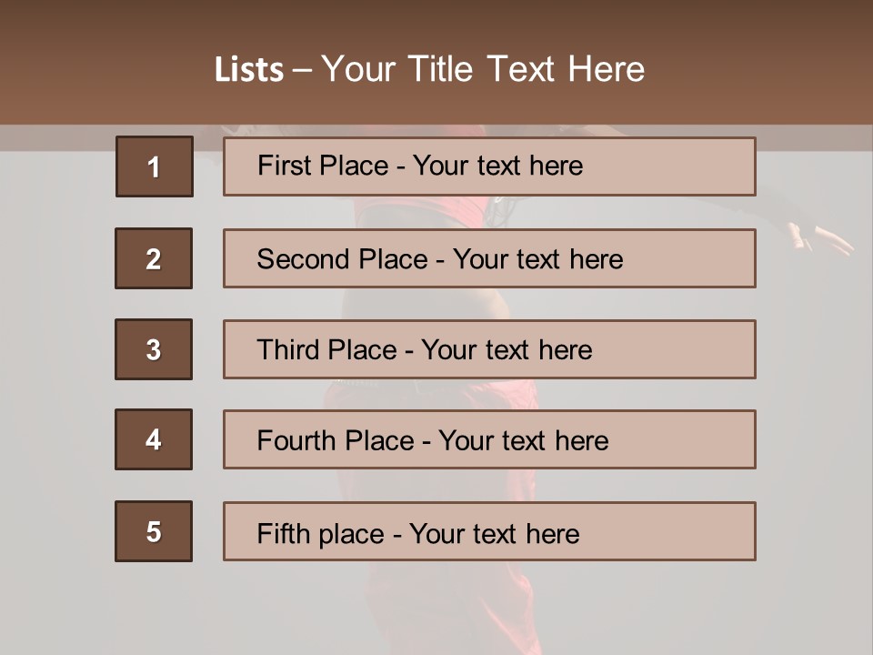 Posing Acrobat Dance PowerPoint Template