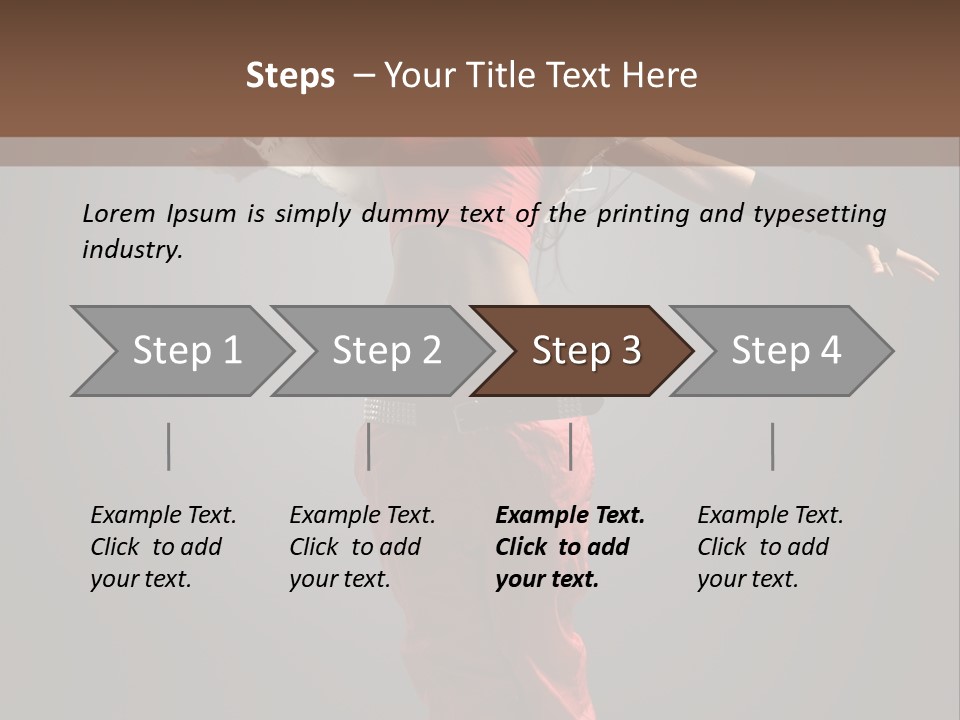 Posing Acrobat Dance PowerPoint Template