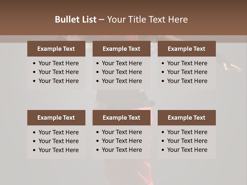 Posing Acrobat Dance PowerPoint Template