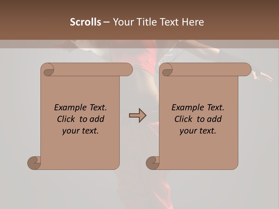 Posing Acrobat Dance PowerPoint Template