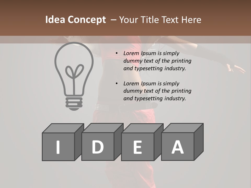 Posing Acrobat Dance PowerPoint Template