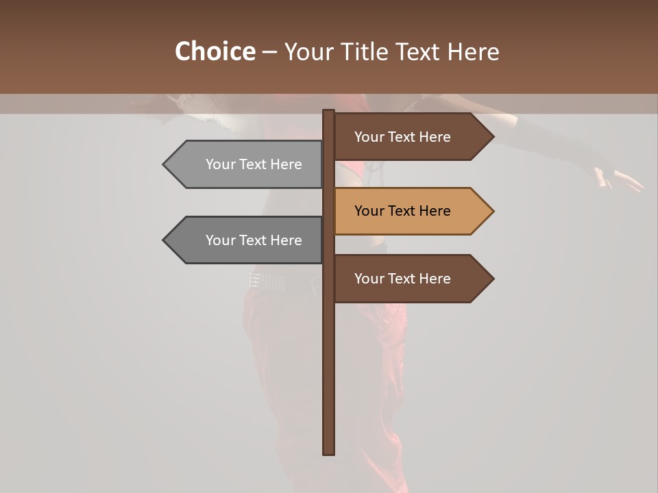 Posing Acrobat Dance PowerPoint Template