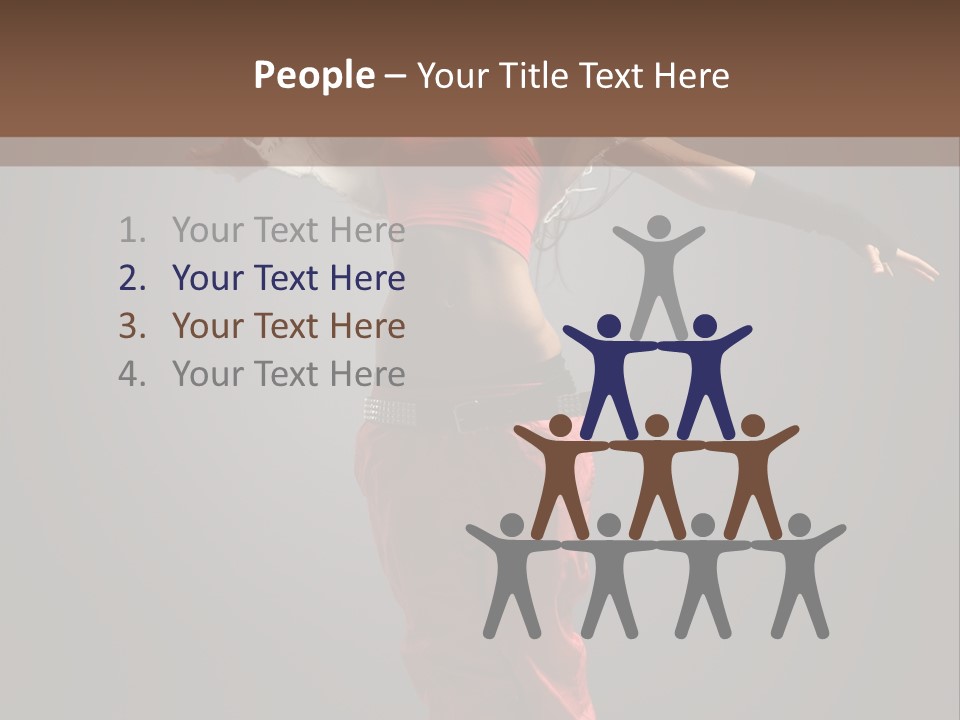 Posing Acrobat Dance PowerPoint Template