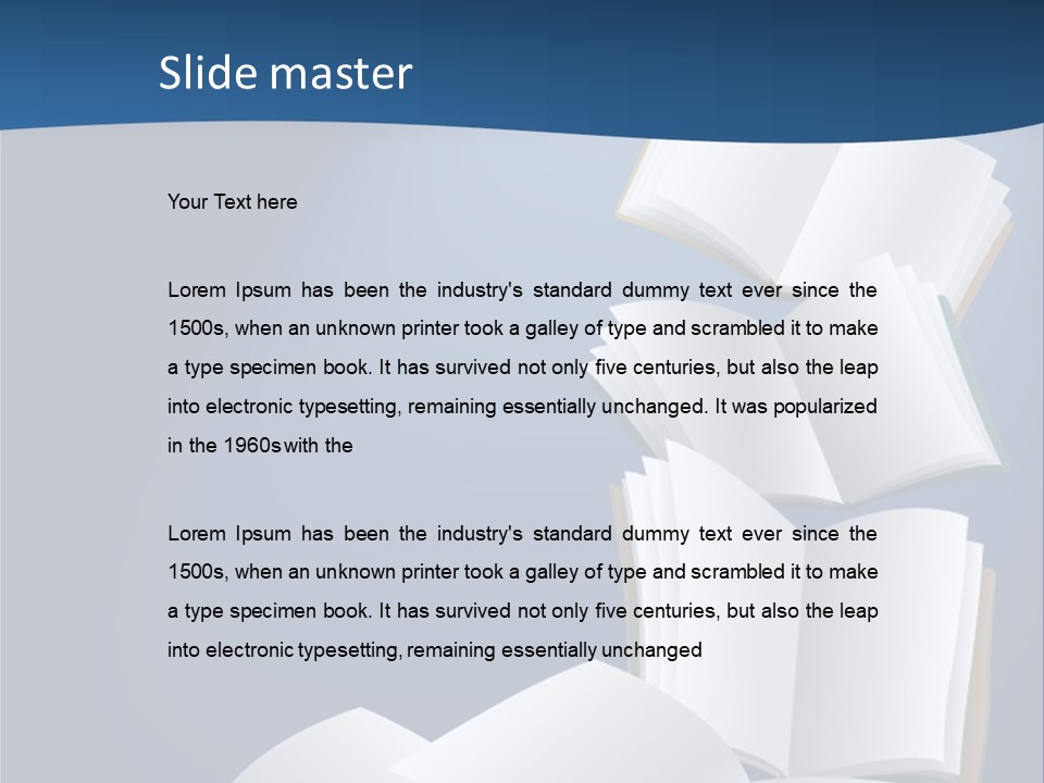 Hymnal Book White PowerPoint Template