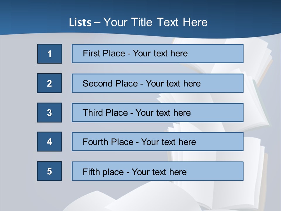 Hymnal Book White PowerPoint Template