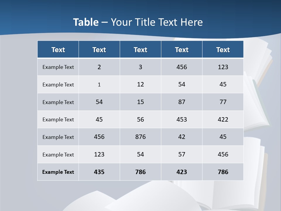 Hymnal Book White PowerPoint Template