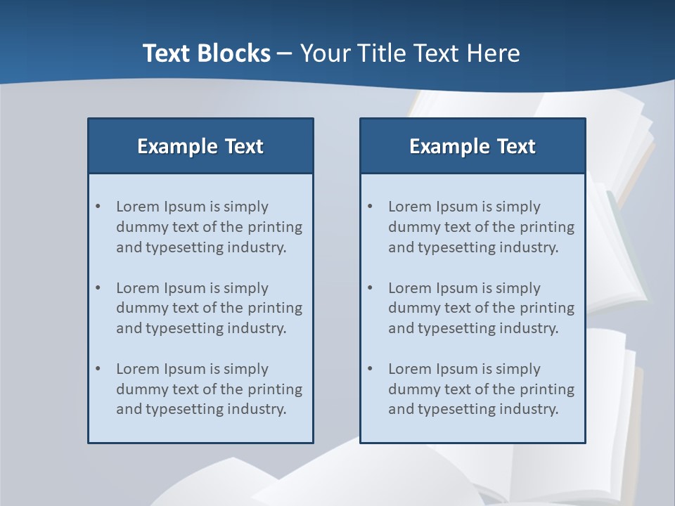 Hymnal Book White PowerPoint Template
