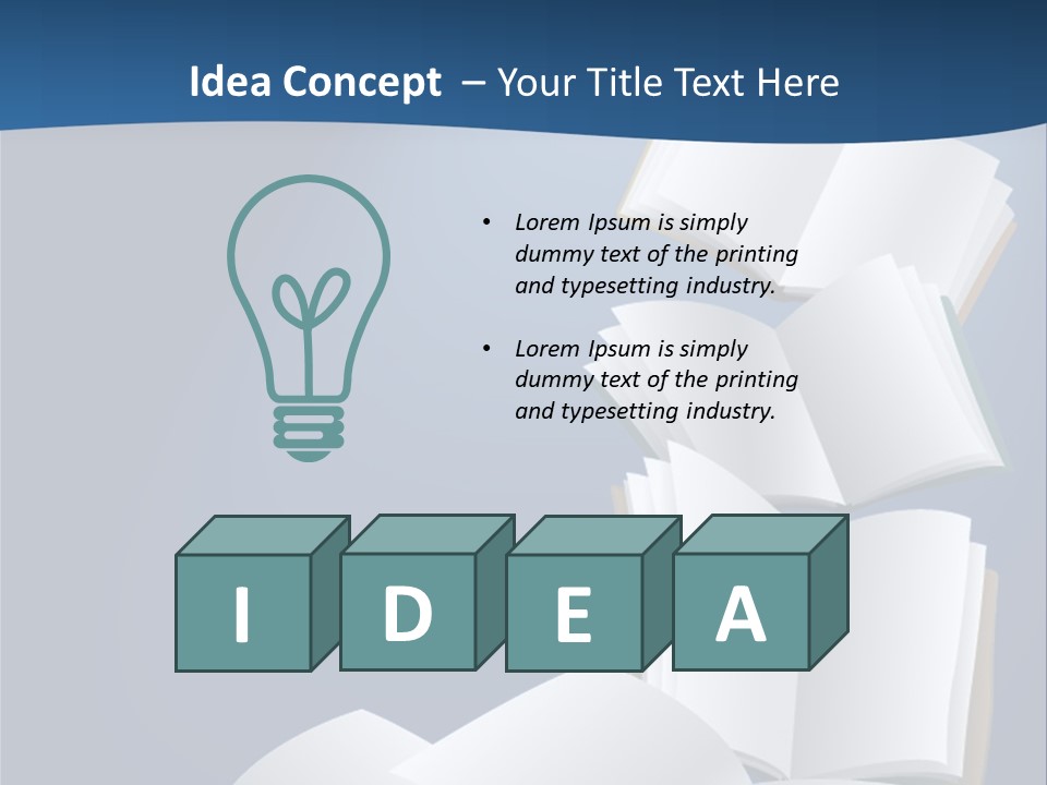 Hymnal Book White PowerPoint Template