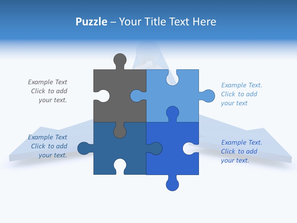 Junction Choice Puzzle PowerPoint Template