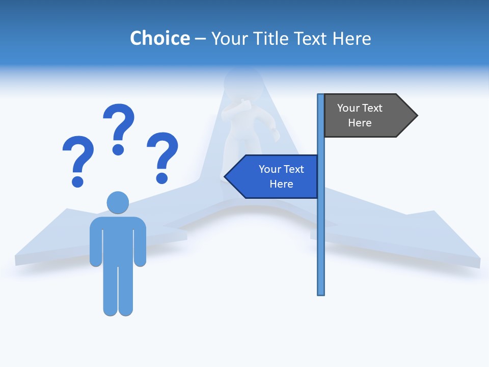 Junction Choice Puzzle PowerPoint Template