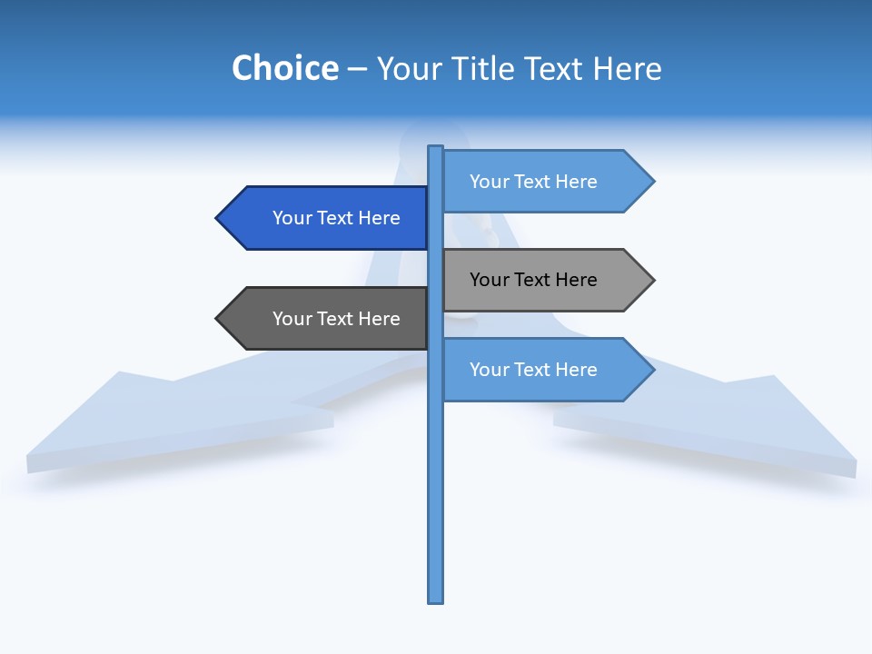 Junction Choice Puzzle PowerPoint Template