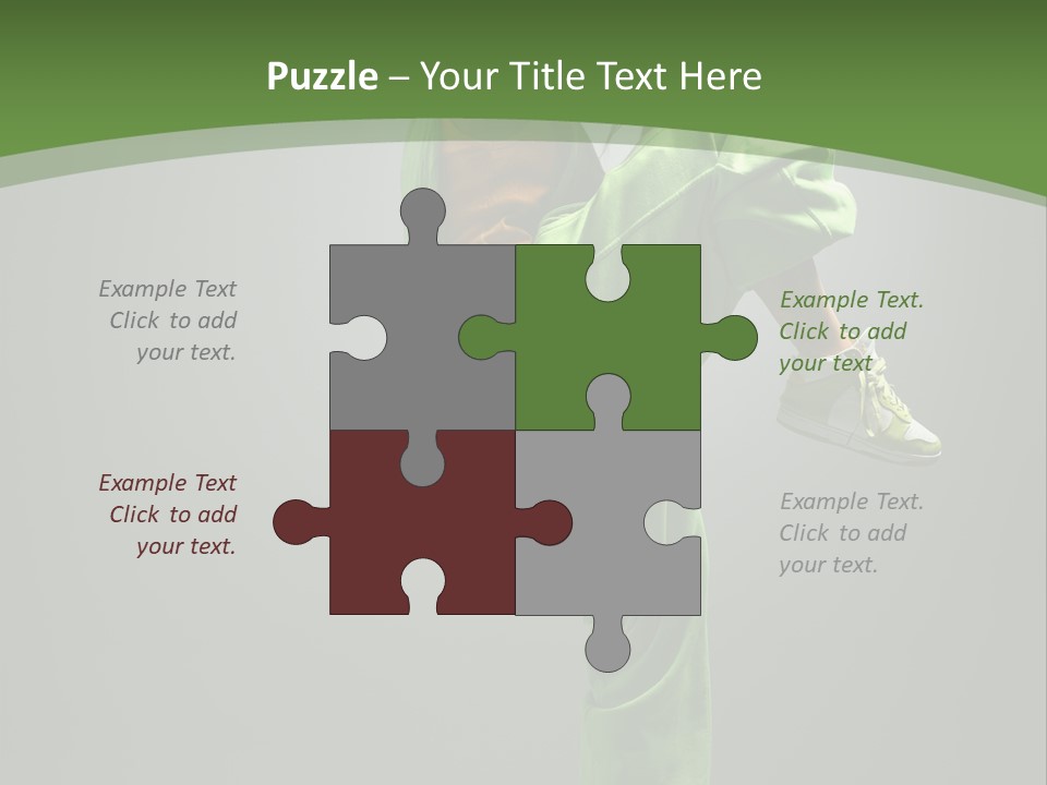 Posing Moving Flexibility PowerPoint Template