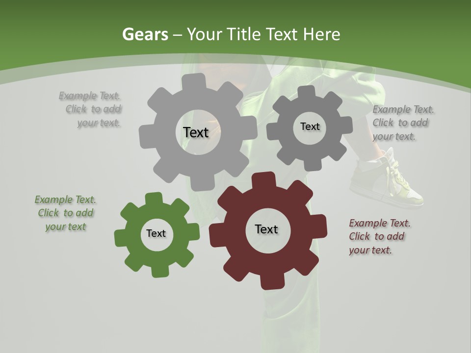 Posing Moving Flexibility PowerPoint Template