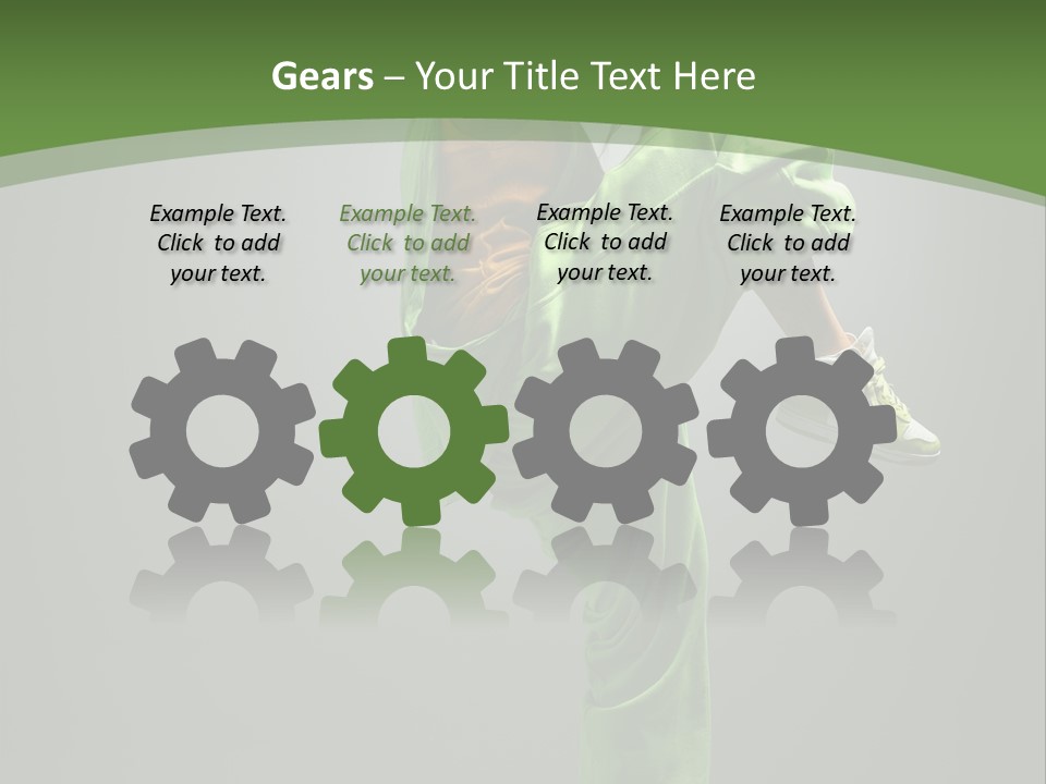 Posing Moving Flexibility PowerPoint Template