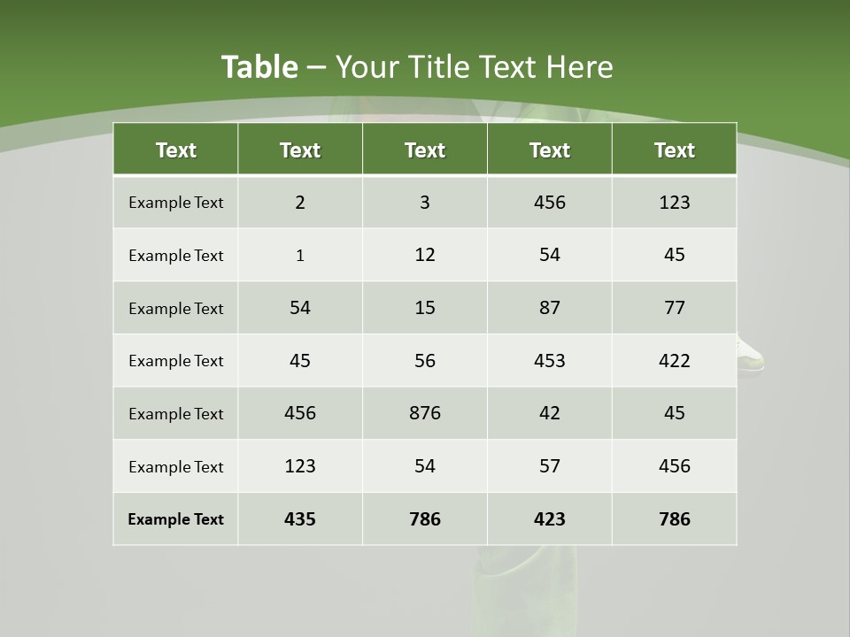 Posing Moving Flexibility PowerPoint Template