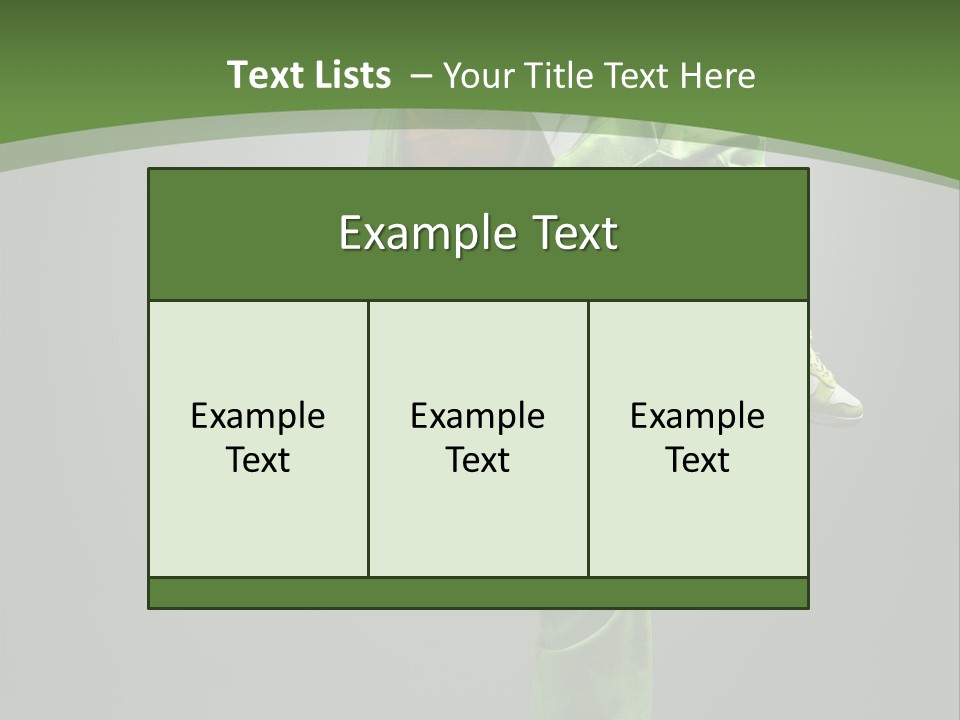 Posing Moving Flexibility PowerPoint Template