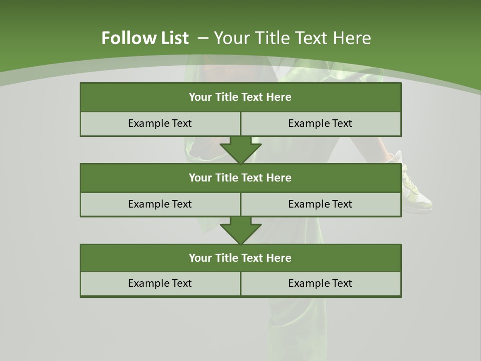 Posing Moving Flexibility PowerPoint Template