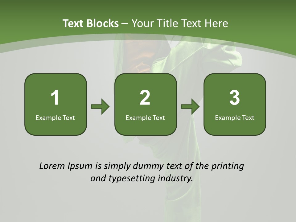 Posing Moving Flexibility PowerPoint Template
