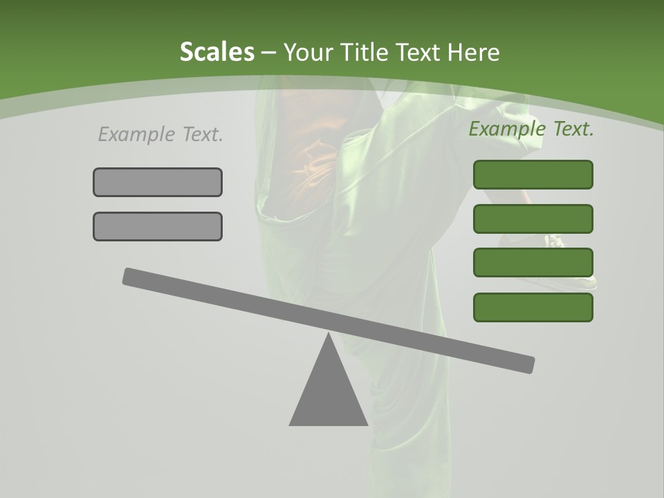 Posing Moving Flexibility PowerPoint Template