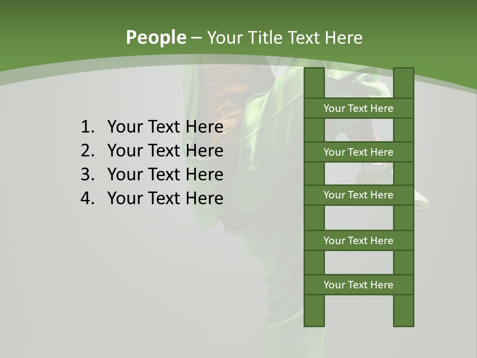 Posing Moving Flexibility PowerPoint Template