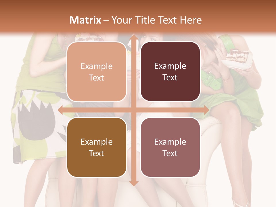 Girl Caucasian Female PowerPoint Template