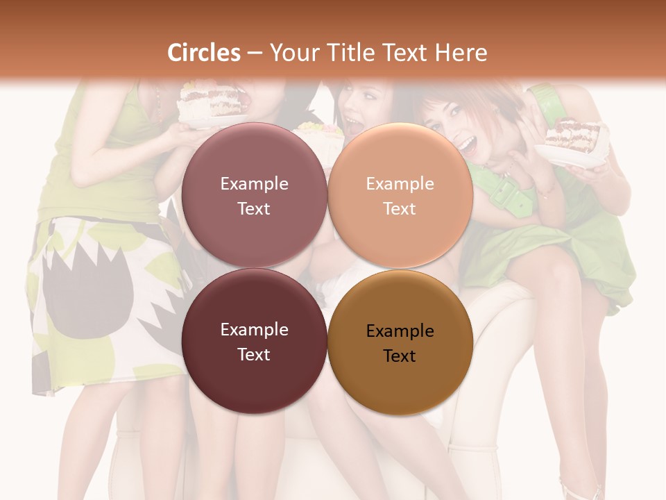 Girl Caucasian Female PowerPoint Template