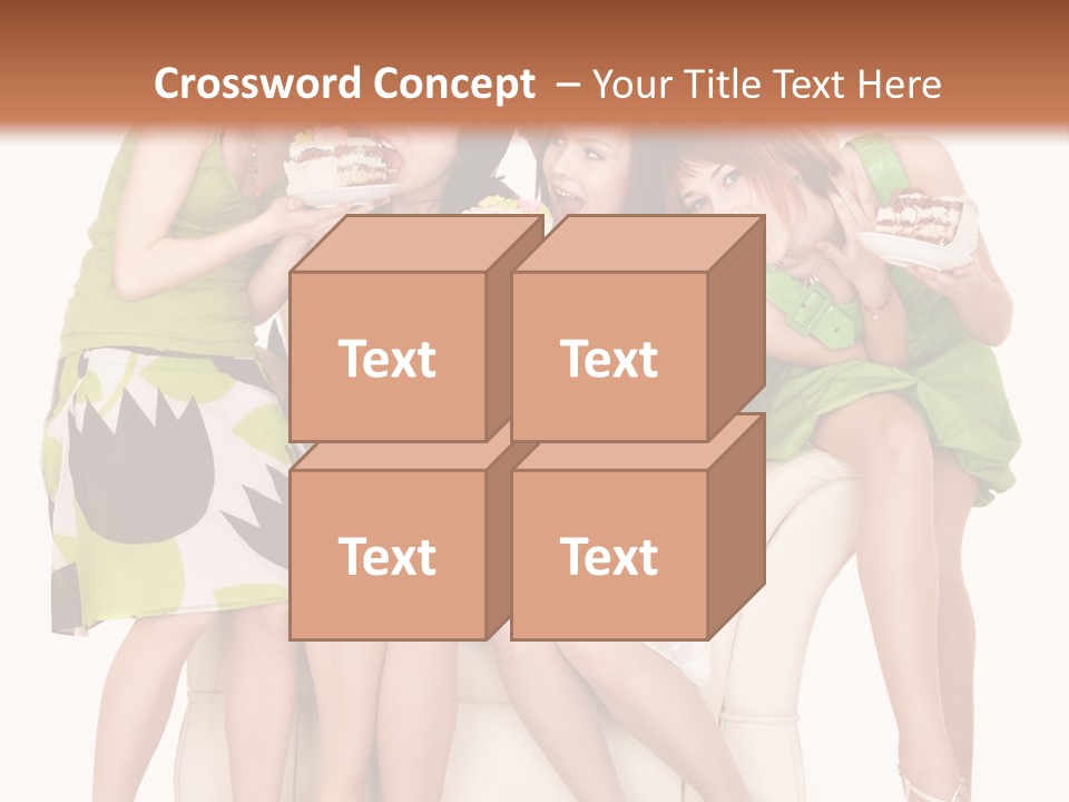 Girl Caucasian Female PowerPoint Template