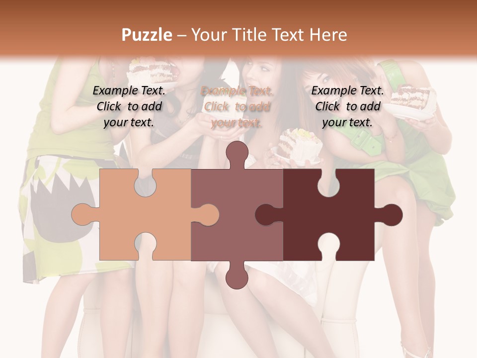 Girl Caucasian Female PowerPoint Template