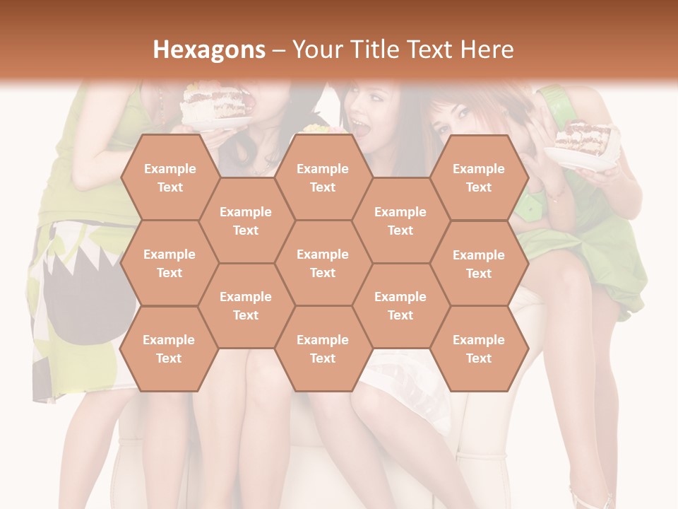 Girl Caucasian Female PowerPoint Template