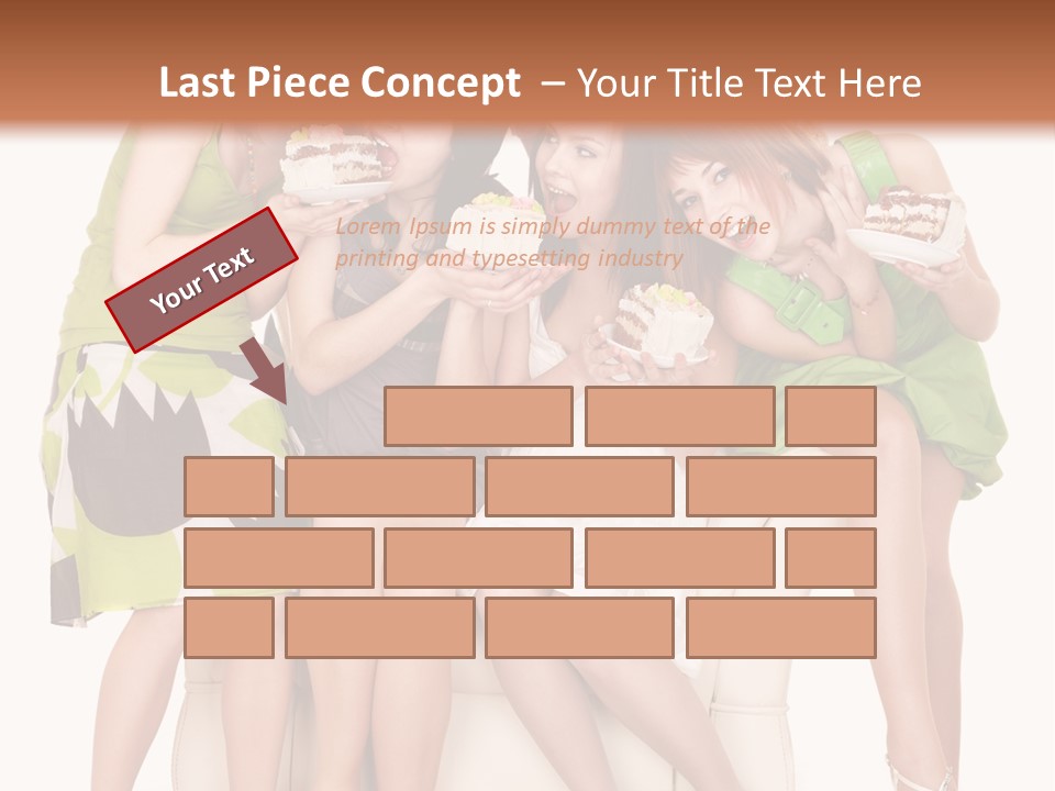 Girl Caucasian Female PowerPoint Template