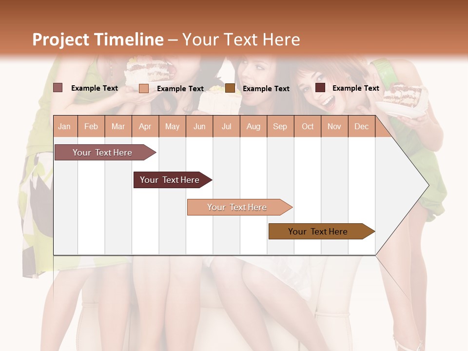 Girl Caucasian Female PowerPoint Template