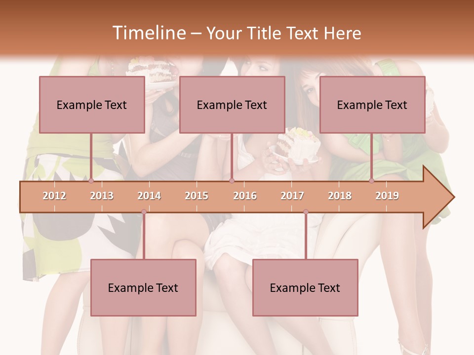 Girl Caucasian Female PowerPoint Template