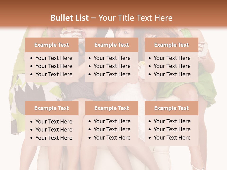 Girl Caucasian Female PowerPoint Template