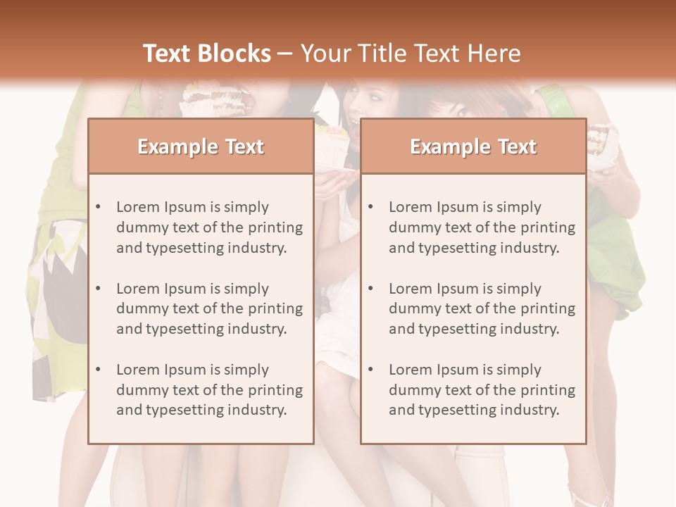 Girl Caucasian Female PowerPoint Template