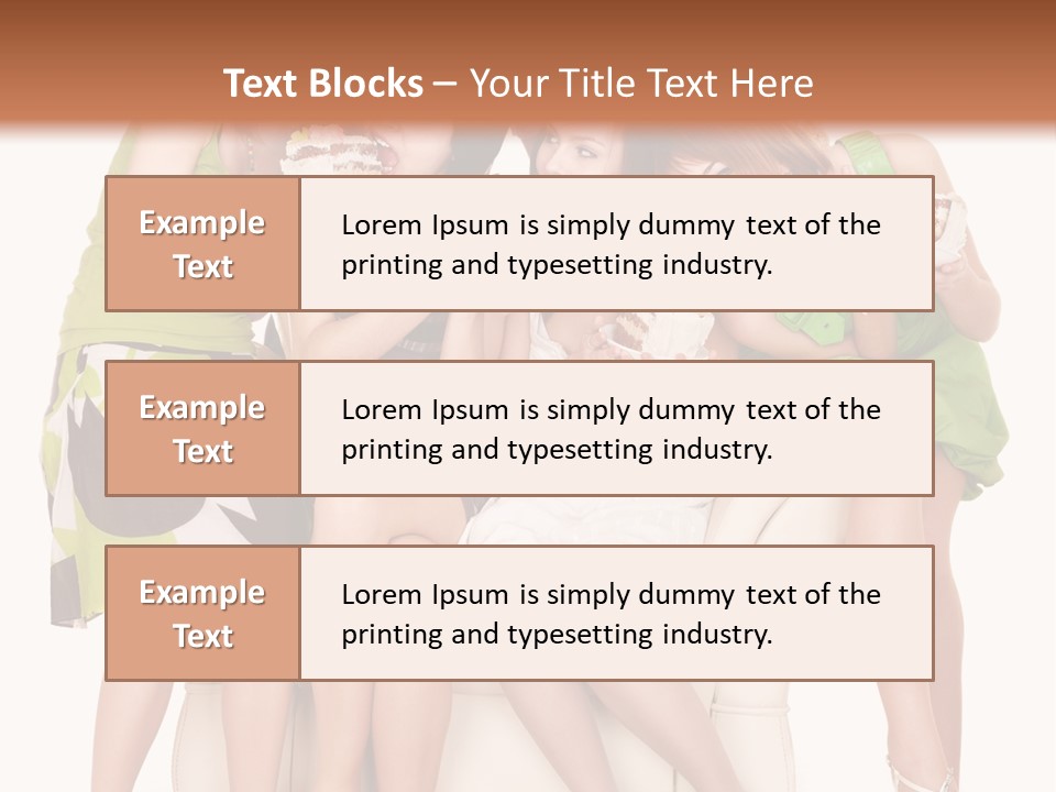 Girl Caucasian Female PowerPoint Template