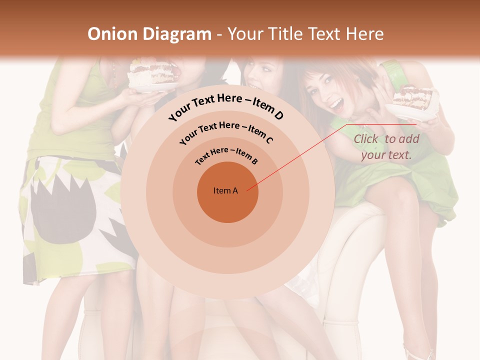 Girl Caucasian Female PowerPoint Template