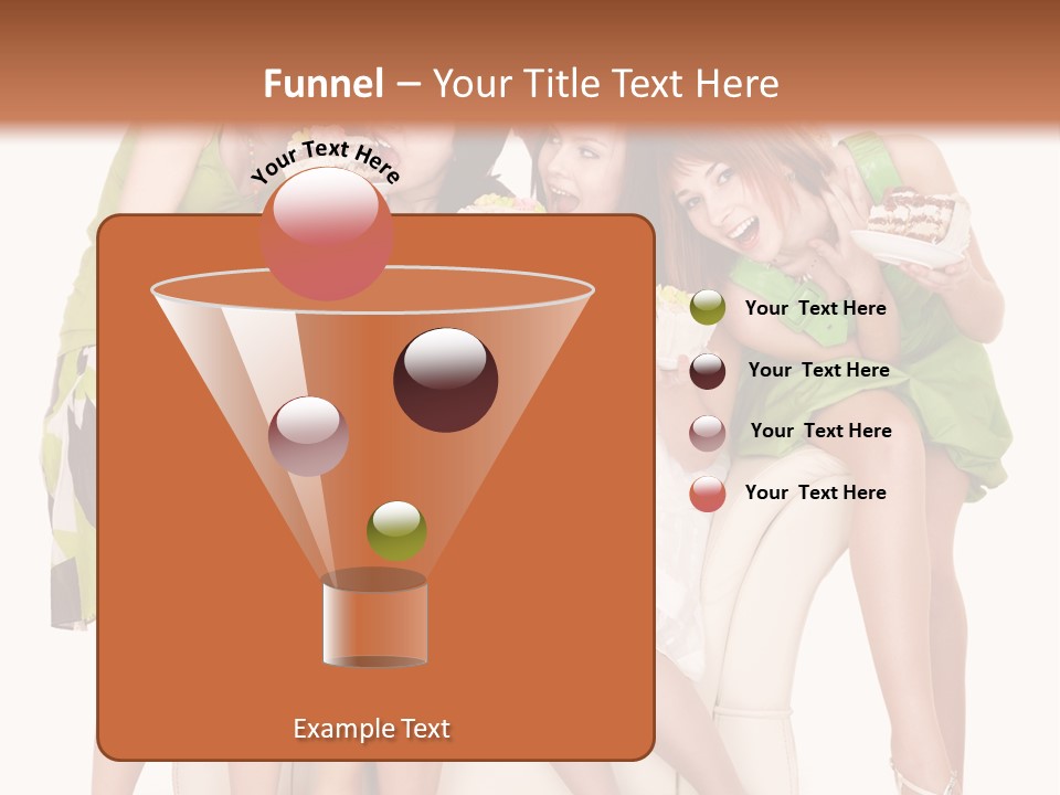 Girl Caucasian Female PowerPoint Template